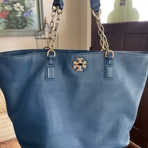 USED Tory Burch Blue Purse